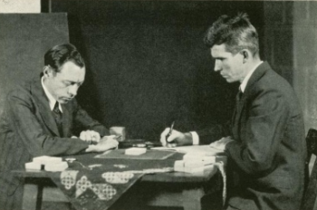 Hubert Pearce with J. B. Rhine (1934, © Wikimedia)